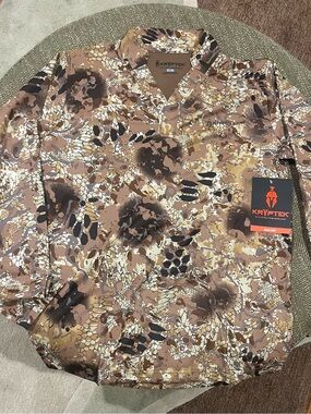 Kryptek Men’s Camo Hunting Shirt - Brown - brand new with tags